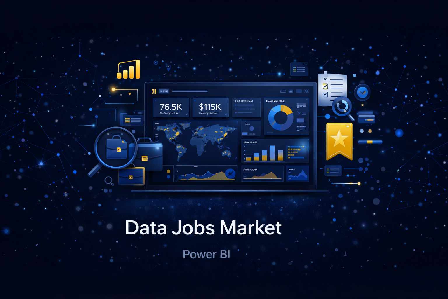 Power BI Data Jobs Market Dashboard